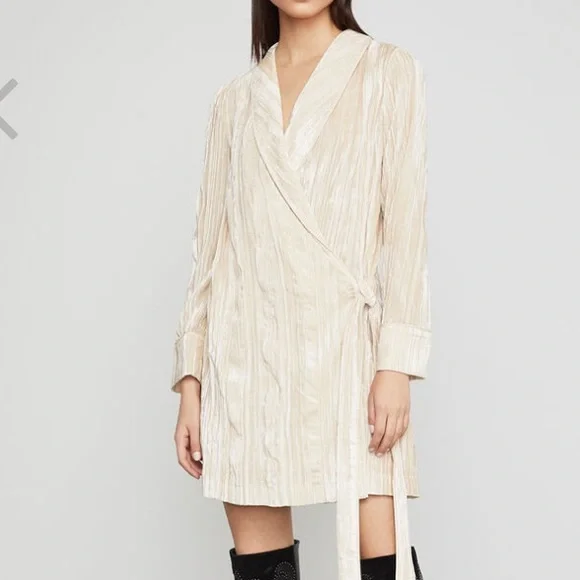 NWT Velvet Robe Wrap Dress | BCBG MAX AZRIA - Picture 2 of 6